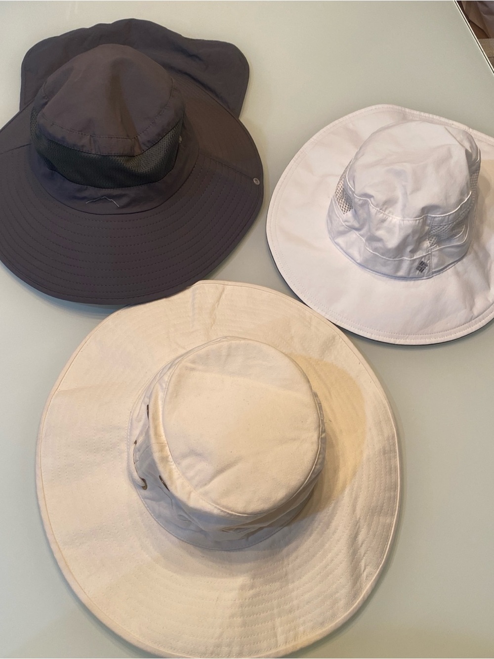 Bundle 3 Outdoor Sun Hats: Tilley Endurables, Columbia & Flap Safari Boonie Hat
